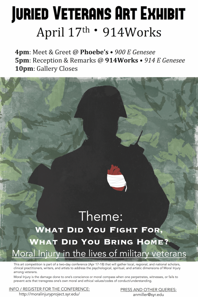 Reception & Conference Flyers The Moral Injury Project Syracuse